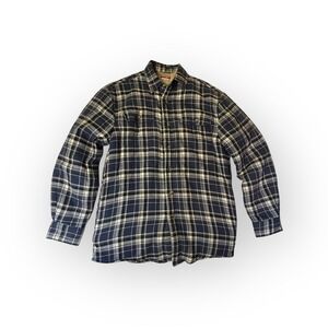 Wrangler Plaid Sherpa Lined Flannel Shirt Jacket Blue Men's S/P